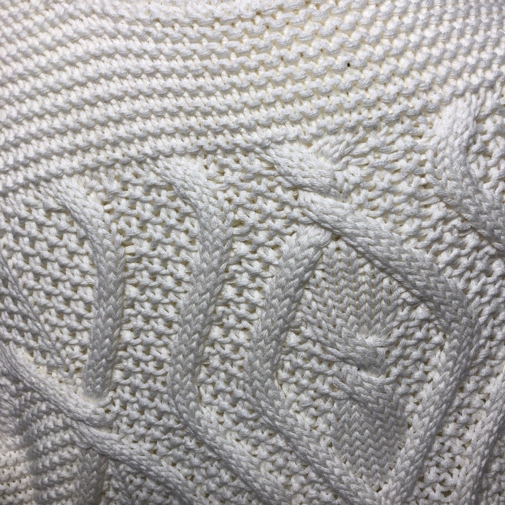 Lands’ End Drifter Chunky Cable Knit Sweater in Cream XL - Picture 5 of 6